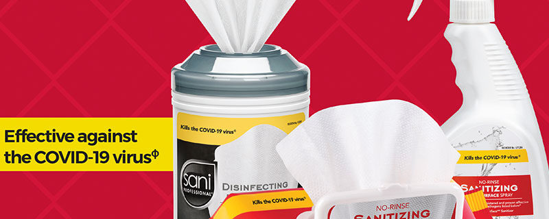 EPA Approves Three Sani Professional Sanitizing and Disinfecting Products for Use Against SARS-CoV-2 virus