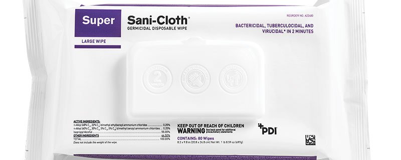 PDI Healthcare Launches Super Sani-Cloth® Wipes in a New Portable Package