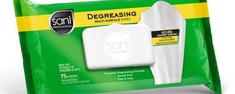 Sani Professional Launches Degreasing Multi-Surface Wipes in an Efficient, Softpack Format
